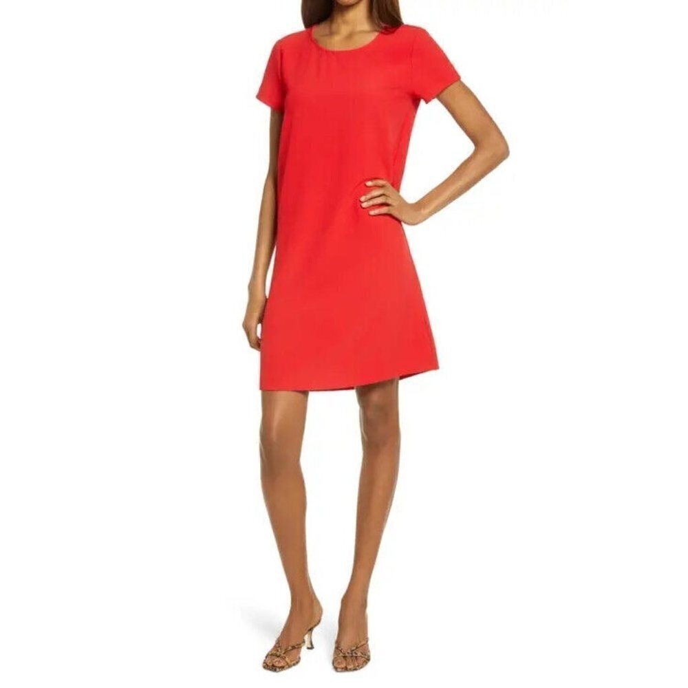 𝅺CHELSEA28 Women Shift Dress BNWOT Medium Short Sleeve